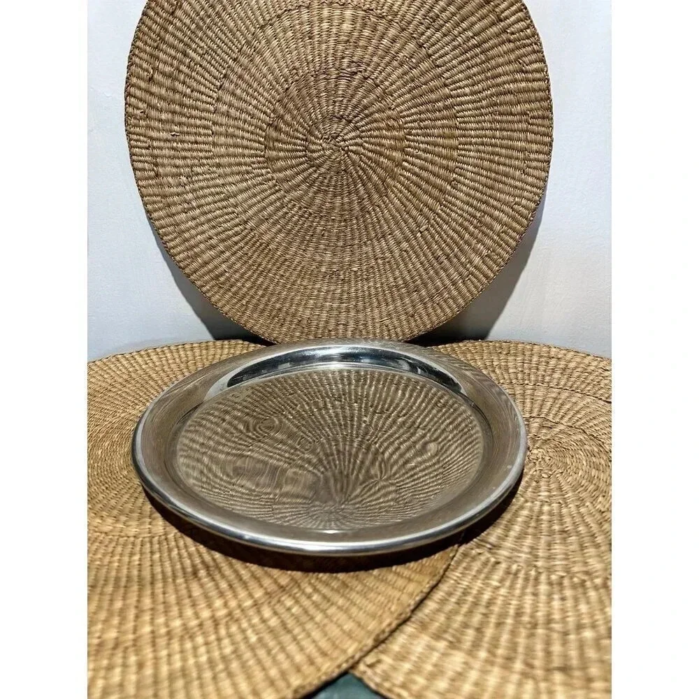 10” Vintage Metal Plastic Tray